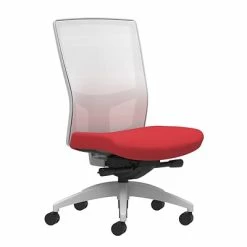 Buy 🔔 Union & Scale Task Chairs Union & Scale Workplace2.0™ Fabric Task Chair, Cherry, Integrated Lumbar, Armless, Advanced Synchro-Tilt Seat Control (53560) ⭐