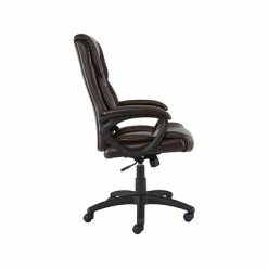 Budget 🔥 Staples Executive/Managerial Chairs Quill Brand® Kelburne Luxura Faux Leather Computer And Desk Chair, Brown (50870) ✨ -Office Chairs Online store unnamed file 45