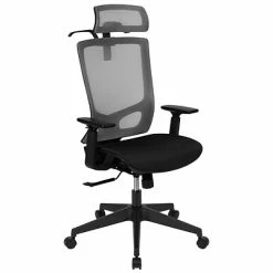 Best deal ✔️ Office Chairs Flash Furniture Ergonomic Mesh Office Chair, Gray/Black (H28091KYGY) 👍