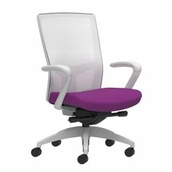 Outlet 💯 Union & Scale Task Chairs Union & Scale Workplace2.0™ Fabric Task Chair, Amethyst, Integrated Lumbar, Fixed Arms, Adv Synchro-Tilt Seat Control (53578) 🤩