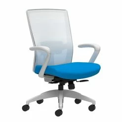 Deals 🧨 Union & Scale Task Chairs Union & Scale Workplace2.0™ Fabric Task Chair, Cobalt, Adjustable Lumbar, Fixed Arms, Synchro-Tilt With Seat Slide (53519) 🥰