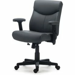 Best Sale 😉 Staples Executive/Managerial Chairs Quill Brand® Traymore Luxura Managers Chair, Gray (53246) 🔥