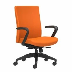 Top 10 🎉 Union & Scale Task Chairs Union & Scale Workplace2.0™ Task Chair Upholstered, Fixed Arms, Apricot Fabric, Synchro Tilt (54149) ⭐