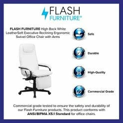 Best Sale 🎉 Executive/Managerial Chairs Flash Furniture High Back Leather Executive Reclining Office Chairs (BT70172WH) 🤩 -Office Chairs Online store unnamed file 4616