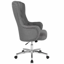 Budget 😍 Office Chairs Flash Furniture Chambord Fabric Swivel Home And Office High Back Chair, Light Gray (BT90557HLGYF) 🎁 -Office Chairs Online store unnamed file 4646