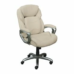 Cheapest π Executive/Managerial Chairs Serta Works My Fit Bonded Leather Executive Office Chair With 360 Motion Support, Inspired Ivory (CHR200063) π