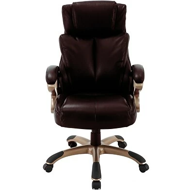 Top 10 ✨ Executive/Managerial Chairs Hanover Atlas Faux-Leather Swivel Executive Office Chair, Brown, HOC0010 🤩 5 Top 10 ✨ Executive/Managerial Chairs Hanover Atlas Faux-Leather Swivel Executive Office Chair, Brown, HOC0010 🤩 - Image 3