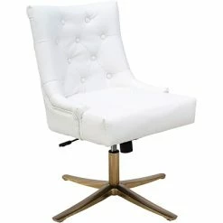 Best reviews of 😍 Executive/Managerial Chairs Hanover Edina Faux Leather Adjustable Gas Lift Tufted Office Chair, White, HOC0016 😉 -Office Chairs Online store unnamed file 4679