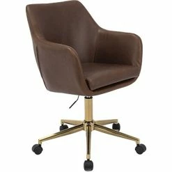 Best reviews of 👏 Executive/Managerial Chairs Hanover Chelsea Faux Leather Swivel Adjustable Gas Lift Tufted Office Chair, Brown, HOC0015 ⌛ -Office Chairs Online store unnamed file 4684