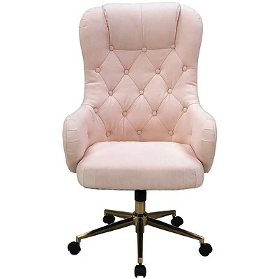 Deals ๐ Executive/Managerial Chairs Hanover Savannah High Back Polyester Swivel Adjustable Gas Lift Seating Office Chair, Pink, HOC0018 ๐คฉ 3 Deals ๐ Executive/Managerial Chairs Hanover Savannah High Back Polyester Swivel Adjustable Gas Lift Seating Office Chair, Pink, HOC0018 ๐คฉ