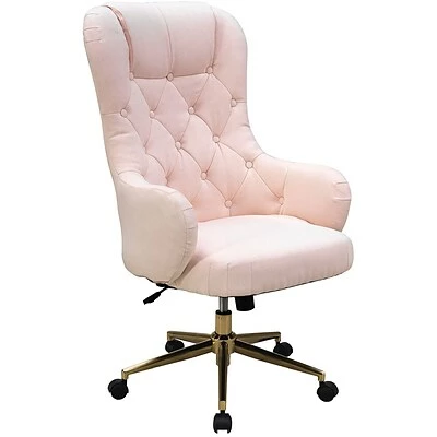 Deals ๐ Executive/Managerial Chairs Hanover Savannah High Back Polyester Swivel Adjustable Gas Lift Seating Office Chair, Pink, HOC0018 ๐คฉ 6 Deals ๐ Executive/Managerial Chairs Hanover Savannah High Back Polyester Swivel Adjustable Gas Lift Seating Office Chair, Pink, HOC0018 ๐คฉ - Image 4