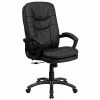 Deals 😀 Executive/Managerial Chairs Flash Furniture Mid-Back Massaging Leather Executive Office Chair With Padded Loop Arms, Black ✔️ -Office Chairs Online store unnamed file 4703