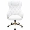 Cheapest 😍 Executive/Managerial Chairs Hanover Savannah Polyester High Back Adjustable Gas Lift Seating Office Chair, White, HOC0019 🛒