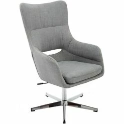 Outlet ✔️ Executive/Managerial Chairs Hanover Carlton Fabric Wingback Stationary Office Chair, Gray, HOC0007 🎉