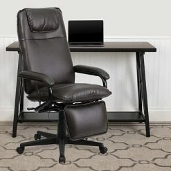 Hot Sale 🌟 Executive/Managerial Chairs Flash Furniture High-Back Ergonomic Leather Executive Office Chair, Brown (BT70172BN) ✨ -Office Chairs Online store unnamed file 4741