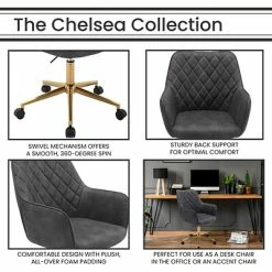 Top 10 🔔 Executive/Managerial Chairs Hanover Chelsea Tufted Fabric Swivel Adjustable Gas Lift Seating Office Chair, Grey, HOC0014 🥰 -Office Chairs Online store unnamed file 4758