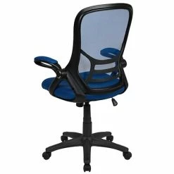 Flash Sale 😀 Office Chairs Flash Furniture Ergonomic Mesh Swivel High Back Office Chair, Blue (HL00161BKBL) 🔥 -Office Chairs Online store unnamed file 477