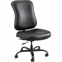 Wholesale 👏 Task Chairs Safco Optimus Leather Computer & Desk Big & Tall Chair, 400 Lb. Capacity, Black (3592BL) 💯