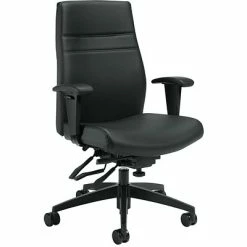 Promo 😀 Executive/Managerial Chairs Offices To Go™ Luxhide Managers Chair, Adjustable Arms, Black (OTG2913-BL20) 🔔