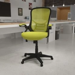 Buy 🧨 Office Chairs Flash Furniture Ergonomic Mesh Swivel High Back Office Chair, Green (HL00161BKGN) 🧨 -Office Chairs Online store unnamed file 480