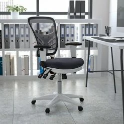 Cheap ❤️ Office Chairs Flash Furniture Ergonomic Foam Swivel Executive Chair, White/Dark Gray (HL0001WHDKGY) 🌟 -Office Chairs Online store unnamed file 4823