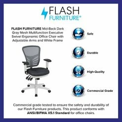 Cheap ❤️ Office Chairs Flash Furniture Ergonomic Foam Swivel Executive Chair, White/Dark Gray (HL0001WHDKGY) 🌟 -Office Chairs Online store unnamed file 4825