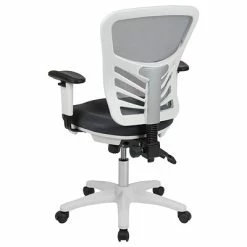 Cheap ❤️ Office Chairs Flash Furniture Ergonomic Foam Swivel Executive Chair, White/Dark Gray (HL0001WHDKGY) 🌟 -Office Chairs Online store unnamed file 4829