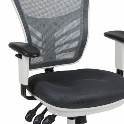 Cheap ❤️ Office Chairs Flash Furniture Ergonomic Foam Swivel Executive Chair, White/Dark Gray (HL0001WHDKGY) 🌟 -Office Chairs Online store unnamed file 4830