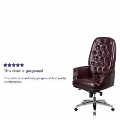 Budget ✨ Executive/Managerial Chairs Flash Furniture Leather High Back Traditional Tufted Multifunction Executive Chair, Burgundy (BT90269HBY) ✔️ -Office Chairs Online store unnamed file 4851