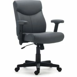 Best Sale 😉 Staples Executive/Managerial Chairs Quill Brand® Traymore Luxura Managers Chair, Gray (53246) 🔥 -Office Chairs Online store unnamed file 49