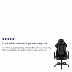 Coupon 🔥 Executive/Managerial Chairs Flash Furniture X20 Ergonomic LeatherSoft Swivel Gaming Chair, Gray (CH1872301GY) ✨ -Office Chairs Online store unnamed file 4919