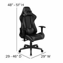 Coupon 🔥 Executive/Managerial Chairs Flash Furniture X20 Ergonomic LeatherSoft Swivel Gaming Chair, Gray (CH1872301GY) ✨ -Office Chairs Online store unnamed file 4921