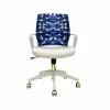 Coupon 🧨 Office Chairs The Raynor Group Elizabeth Sutton Gramercy Fabric Swivel Task Chair, Blue Prism White Gold (K-ESGR-WHT-PRSM-GLD) 💯 -Office Chairs Online store unnamed file 4947
