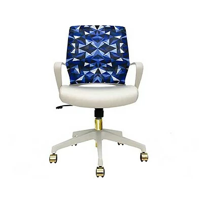 Coupon 🧨 Office Chairs The Raynor Group Elizabeth Sutton Gramercy Fabric Swivel Task Chair, Blue Prism White Gold (K-ESGR-WHT-PRSM-GLD) 💯 3 Coupon 🧨 Office Chairs The Raynor Group Elizabeth Sutton Gramercy Fabric Swivel Task Chair, Blue Prism White Gold (K-ESGR-WHT-PRSM-GLD) 💯