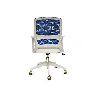 Coupon 🧨 Office Chairs The Raynor Group Elizabeth Sutton Gramercy Fabric Swivel Task Chair, Blue Prism White Gold (K-ESGR-WHT-PRSM-GLD) 💯 6 Coupon 🧨 Office Chairs The Raynor Group Elizabeth Sutton Gramercy Fabric Swivel Task Chair, Blue Prism White Gold (K-ESGR-WHT-PRSM-GLD) 💯 - Image 4