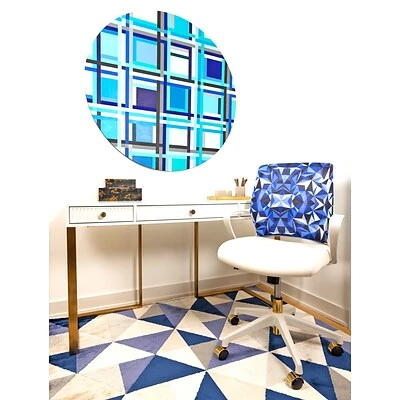 Coupon 🧨 Office Chairs The Raynor Group Elizabeth Sutton Gramercy Fabric Swivel Task Chair, Blue Prism White Gold (K-ESGR-WHT-PRSM-GLD) 💯 8 Coupon 🧨 Office Chairs The Raynor Group Elizabeth Sutton Gramercy Fabric Swivel Task Chair, Blue Prism White Gold (K-ESGR-WHT-PRSM-GLD) 💯 - Image 6