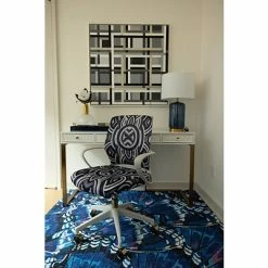 Discount ⌛ Office Chairs The Raynor Group Elizabeth Sutton Gramercy Fabric Swivel Task Chair, White Grayscale Echo Gold (K-ESGR-WHT-ECHO-GLD) 🔔 -Office Chairs Online store unnamed file 4962