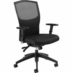 Deals 😀 Executive/Managerial Chairs Global Alero™ Series Executive Mid-Back Chair, Fabric, Ebony 🧨