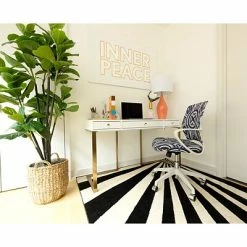 Budget 🔥 Office Chairs The Raynor Group Elizabeth Sutton Gramercy Fabric Swivel Task Chair, White Grayscale Echo Silver (K-ESGR-WHT-ECHO-SIL) 🎁 -Office Chairs Online store unnamed file 4974