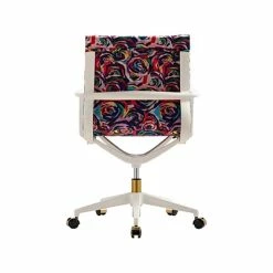 Budget ⌛ Office Chairs The Raynor Group Elizabeth Sutton Wynwood Fabric Swivel Task Chair, Multi Rose White Gold (K-ESWY-WHT-ROSE-GLD) 🤩 -Office Chairs Online store unnamed file 4978