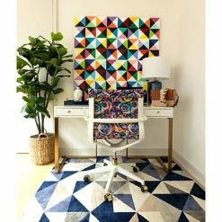 Budget ⌛ Office Chairs The Raynor Group Elizabeth Sutton Wynwood Fabric Swivel Task Chair, Multi Rose White Gold (K-ESWY-WHT-ROSE-GLD) 🤩 -Office Chairs Online store unnamed file 4979