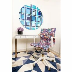 Budget ⌛ Office Chairs The Raynor Group Elizabeth Sutton Wynwood Fabric Swivel Task Chair, Multi Rose White Gold (K-ESWY-WHT-ROSE-GLD) 🤩 -Office Chairs Online store unnamed file 4981