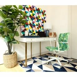 Best Pirce 🛒 Office Chairs The Raynor Group Elizabeth Sutton Wynwood Fabric Swivel Task Chair, Pura Vida White Gold (K-ESWY-WHT-VIDA-GLD) 🧨 -Office Chairs Online store unnamed file 4986