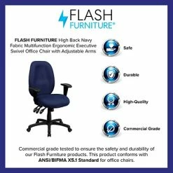 Promo ✔️ Flash Furniture High Back Fabric Multi-Functional Ergonomic Task Chairs With Arms (BT6191HNY) ⌛ -Office Chairs Online store unnamed file 5015