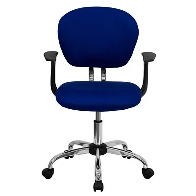 Hot Sale 🥰 Flash Furniture Mesh Task Chairs With Arms And Chrome Base (H2376FBLUEARMS) 🤩 8 Hot Sale 🥰 Flash Furniture Mesh Task Chairs With Arms And Chrome Base (H2376FBLUEARMS) 🤩 - Image 6