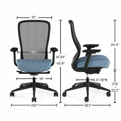 Best Pirce ✔️ Union & Scale Task Chairs Union & Scale™ Workplace2.0™ Ayalon Mesh Back Fabric Task Chair, Black/Blue (UN59411) ✨ -Office Chairs Online store unnamed file 5067