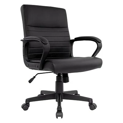 Cheapest 🧨 Staples Executive/Managerial Chairs Quill Brand® Tervina Luxura Mid-Back Manager Chair, Black (56904) 🔥 3 Cheapest 🧨 Staples Executive/Managerial Chairs Quill Brand® Tervina Luxura Mid-Back Manager Chair, Black (56904) 🔥