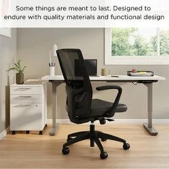 Buy 🛒 Union & Scale Task Chairs Union & Scale™ Workplace2.0™ 500 Series Vinyl Task Chair, Black, Adjustable Lumbar, Fixed Arms, Synchro Seat Slide 🤩 -Office Chairs Online store unnamed file 5136