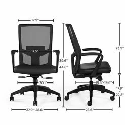Buy 🛒 Union & Scale Task Chairs Union & Scale™ Workplace2.0™ 500 Series Vinyl Task Chair, Black, Adjustable Lumbar, Fixed Arms, Synchro Seat Slide 🤩 -Office Chairs Online store unnamed file 5138