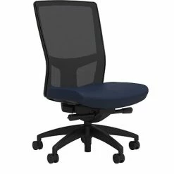 Coupon 🤩 Union & Scale Task Chairs Union & Scale Workplace2.0™ Fabric Task Chair, Navy, Integrated Lumbar, Armless, Advanced Synchro Tilt 😍
